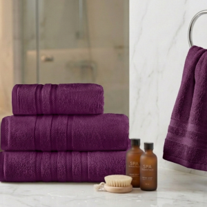 מגבת כותנה סרוקה איכות פרימיום- חציל