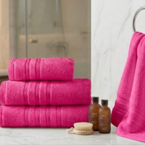 מגבת כותנה סרוקה איכות פרימיום- פוקסיה