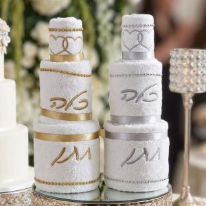 עוגת מגבות חתן כלה