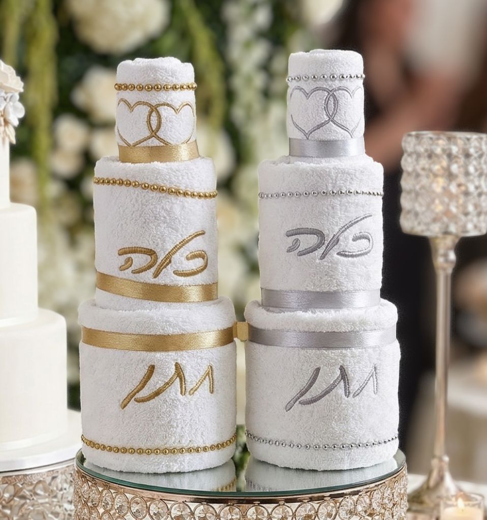 עוגת מגבות חתן כלה
